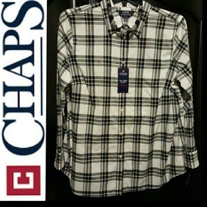 PLUS SIZE CHAPS NO- IRON SHIRT, WOMENS